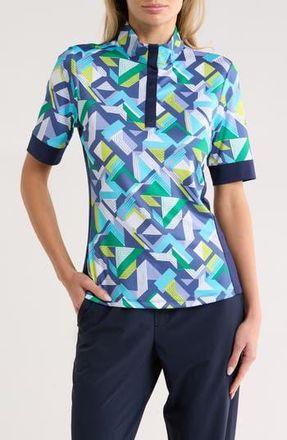 Callaway Colliding Chevron Geo Polo in Peacoat at Nordstrom Rack, Size X-Small