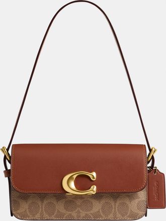 Coach Womens Zoe Shoulder Bag In Signature Canvas - Brown - One Size