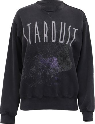 Anine Bing Ramona Stardust Sweatshirt in Grey Cotton
