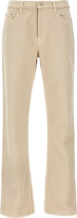 Burberry Beige Cotton Casual Womens Pants