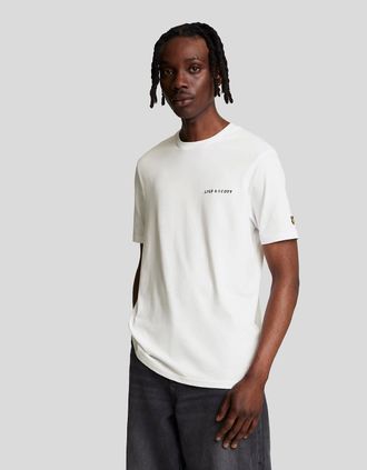 Lyle & Scott Lyle And Scott Mens Embroidered Logo Cotton T-Shirt - White - Size: 38