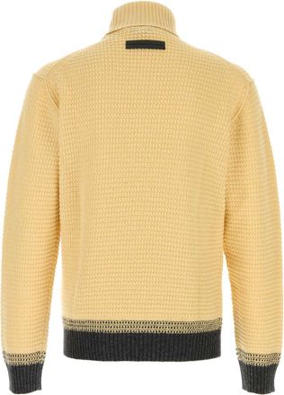 Ermenegildo Zegna Mens Oasi Sweater Yellow Cashmere