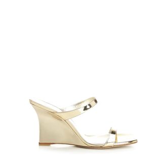 Stuart Weitzman Wedge Sandal - female - Stuart Weitzman - Wedges - Brown - 3 UK - Shoes