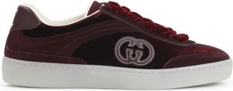 Gucci Maroon Logo Sneakers
