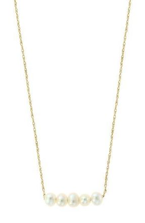Effy Freshwater Pearl Bar Pendant Necklace in White at Nordstrom Rack