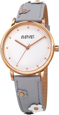 August Steiner Quartz White Dial Ladies Watch AS8260GY