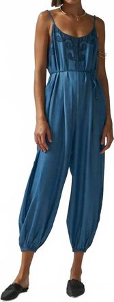 Carolina K Womens Balloon Jumpsuit In Tencel Denim