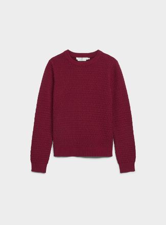 Contemporaine Womens Textured reprocessed cotton sweater