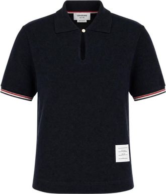 Thom Browne Polo - Dames - Polos - Blauw - L - Tops
