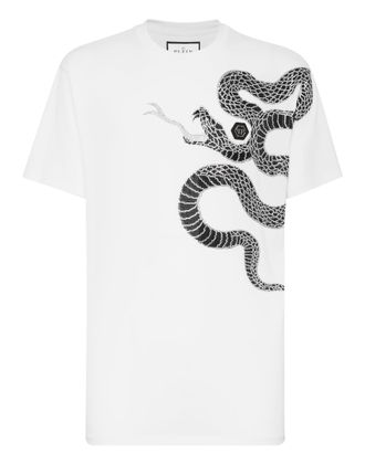 Philipp Plein T-Shirt Ronde Hals Ss Snake