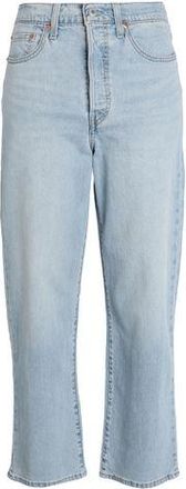 Levi's RIBCAGE STRAIGHT ANKLE LIGHT INDIGO - FLAT FINISH