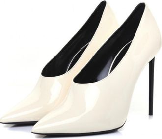 Saint Laurent Patent Leather Teddy High Vamp Pumps Size 38.5