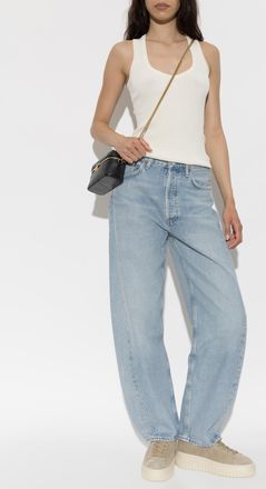 A Gold E Luna Pieced Jeans, Womens, Blue