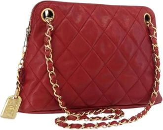 Chanel Pre-owned Cross Body Bags, female, Red, Size: ONE SIZE Pre-owned Vintage Shoulder Bag