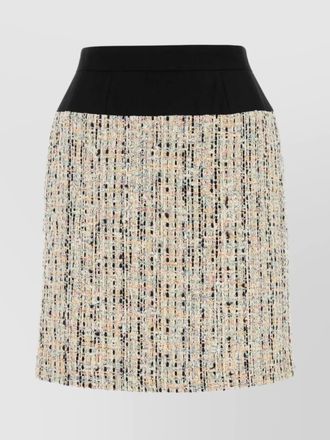 Alexander McQueen boucl&eacute; skirt