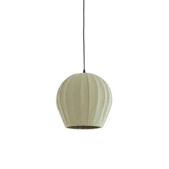 Light & Living L&aacute;mpara Colgante - Zagori - Verde - Textil - E27 - Light&living