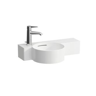 Laufen Laufen - Val Lavabo Con Enjuague Manual, 1 Agujero De Grifo A La