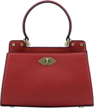 Pourchet Trianon PM - Dames - Handtassen - Rood - ONE Size - Leer - Tassen
