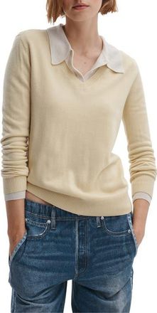 Rag & Bone Anne Wool Sweater in Butter at Nordstrom, Size Xx-Small