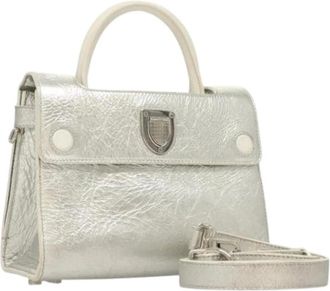 Dior Pre-owned Handbags, female, Gray, Size: ONE SIZE Pre-owned Diorever Bag
