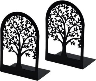 OEM Juego De 2 Sujetalibros, Sujetalibros Decorativos De Hierro En Forma De L, Antideslizantes Y Resistentes A La Corrosi&oacute;n, 18 X 15,2 X 12,7 Cm