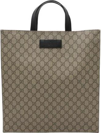 Gucci Pre-owned Tote Bags, female, Beige, Size: ONE SIZE Pre-owned Canvas gucci-bags
