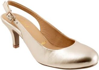 Trotters Lexi Slingback Pump in Champagne at Nordstrom, Size 10.5