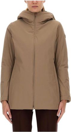 Colmar Hooded Technical Jacket - Dames - Parka Jassen - Bruin - XS - Jassen