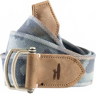 Johnnie-O Mens Washed Camo Belt In Blue