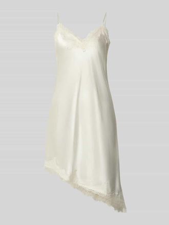 Only Tailliertes Satinkleid mit Spitze Modell BELLA in Offwhite, Gr&ouml;&szlig;e XL