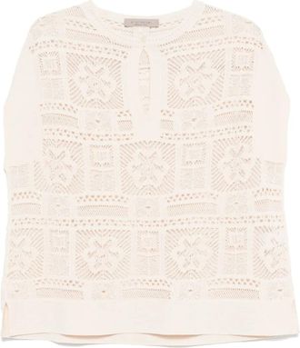 D.exterior Top in maglia traforata - Toni neutri