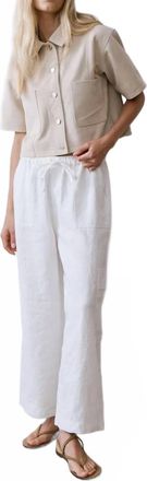 M&eacute;lissa Nepton Tonio Linen Pants In Off White