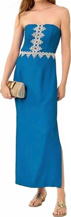 Lilly Pulitzer Kristella Maxi Dress In Nassau Blue