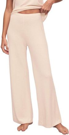 Eberjey Fine Gauge Sweater Knit Lounge Pants in Almond Heather at Nordstrom, Size X-Large