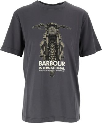 Barbour Causey Graphic T-Shirt - Tops - Hombre - Gris - L