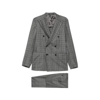 Tagliatore Check-pattern Double-breasted Suit