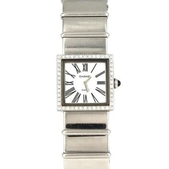 Chanel Pre-owned Watches, female, White, Size: ONE SIZE Pre-owned Vintage Stainless Steel Watch
