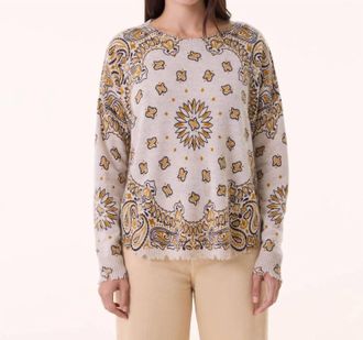 Kujten Mela Western Sweater Top In Ambre