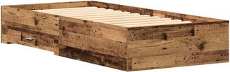 vidaXL Estructura De Cama Con Cajones Madera Vieja 90 X 200 Cm Vidaxl
