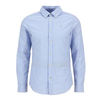 Barbour Oxtown Tailored Shirt - Heren - Zakelijke Overhemden - Blauw - M - Katoen - Overhemden