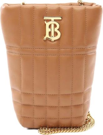 Burberry Borsa tote TB trapuntata anni 2010 - Marrone