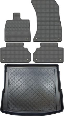 OEM Audi Q5 Ii Fy Suv Desde Enero De 2017. Juego De Alfombrillas De Goma Para Coche + Alfombrilla Para Maletero