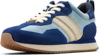 Ariat Womens Ranch Runner Trainer Shoes in Light Denim Blue Depths, B Medium Width, Size 5.5, by Ariat