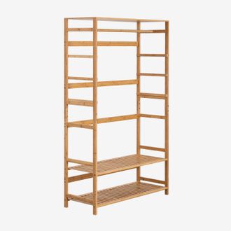 Sklum Armario Abierto En Madera De Bamb&uacute; Krauford Sklum