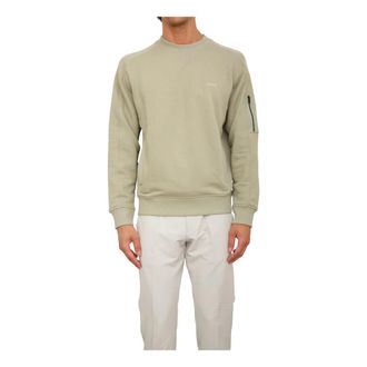 HUGO BOSS Sweatshirts, male, Green, L, Sweatshirt Verde