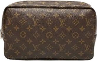 Louis Vuitton Pre-owned Clutches, female, Brown, Size: ONE SIZE Pre-owned Trousse Toilette 28