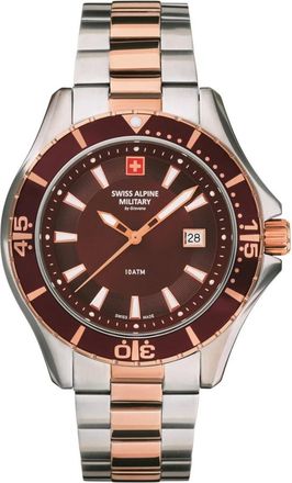 Swiss Alpine Military Sportliche 7040.1156 - Heren - Horloges - Bruin - ONE Size - Accessoires