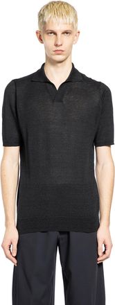 Lardini Cotton Linen Knit Polo