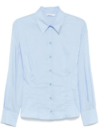 Patrizia Pepe Camicia con dettaglio cerchio - Blu