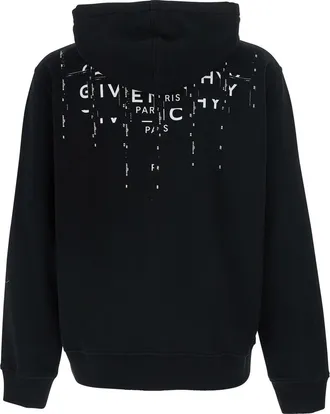 Givenchy Mens Hooded Sweatshirt Black Cotton Sweatshirts Sweater